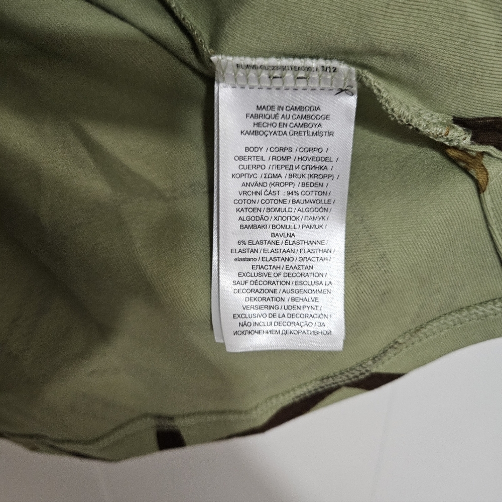 NWT Lauren Ralph Lauren Belting-Print Cotton Boatneck Tee / Size 1X - Picture 4 of 7